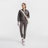 FILA Fitness Series Simple Fashion Casual Sports Training Versatile Warm Hooded Loose Short Knit Jacket Women jackets Gray A11W611506FDY