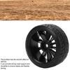 4PCS 1/10 Drift Car Tires Hard Tyre for Tamiya TT02 On Road Drifting Car RC Rubber Tires and Wheels Set Black