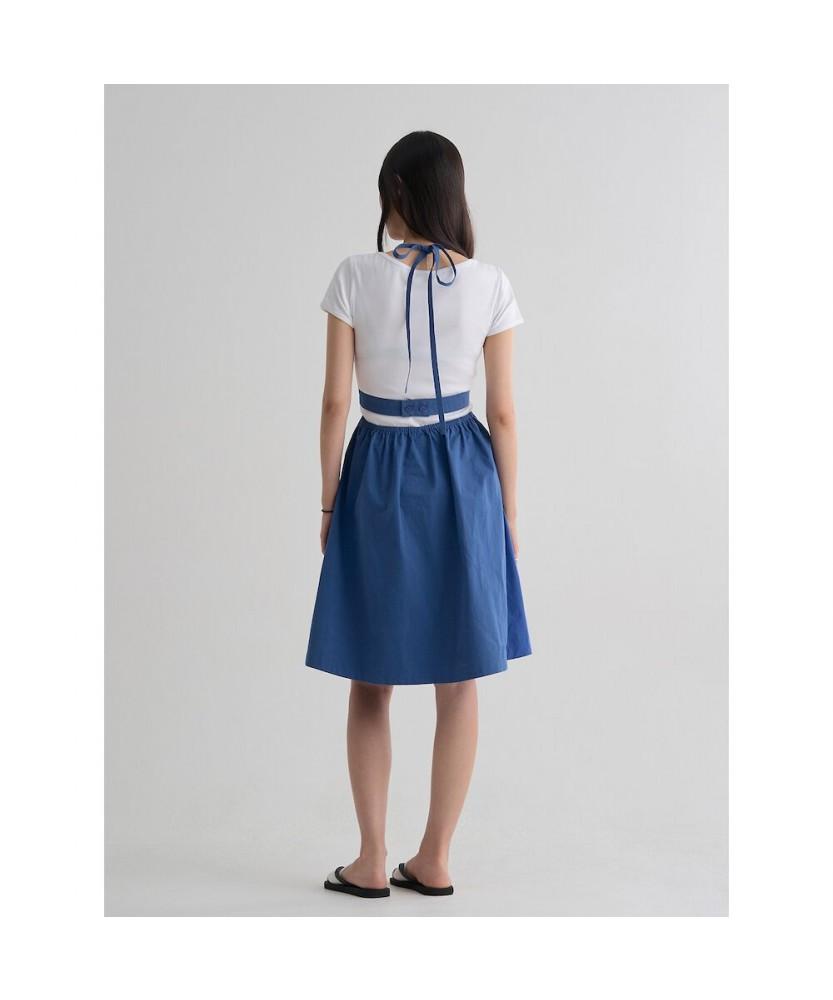 8SECONDS Apron Midi Dress Blue
