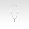 Peace Love Necklace Silver