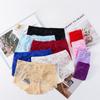 Calzoncillos bordados para mujer, bragas de malla transpirable, ropa interior de algodón con entrepierna disponible en varios colores