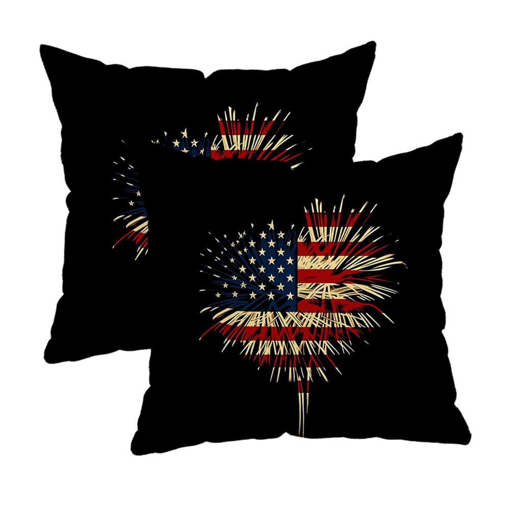 Two Hearts On Black Pillowcasezipper Design, Decorative Pillowcase, 45X45 Cm Pillowcase