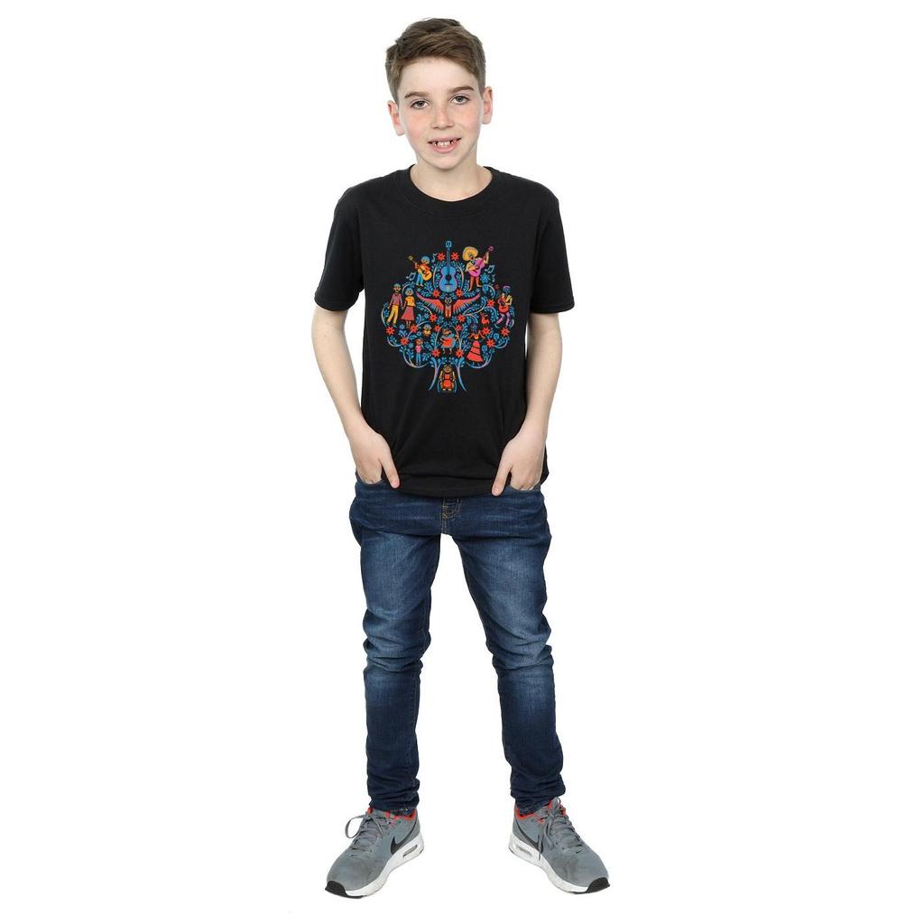 Disney Boys Coco Tree Pattern T-Shirt