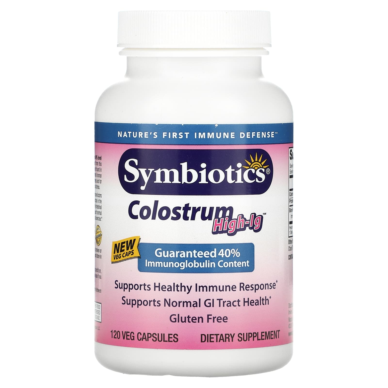 

Symbiotics, Colostrum High-IG, 120 Veggie Capsules