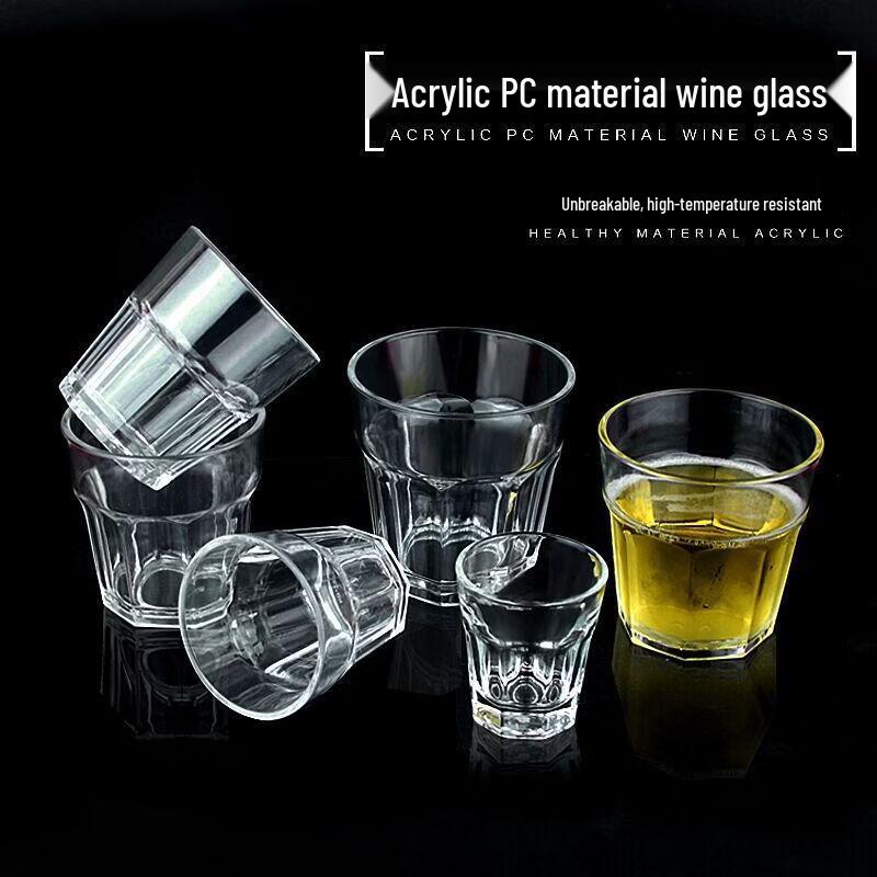 Octagonal PC Drinking Glasses