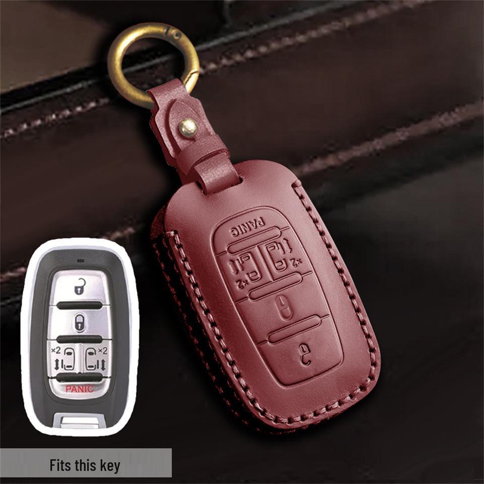 Leather Car Key Cover for Chrysler Grand Voyager
