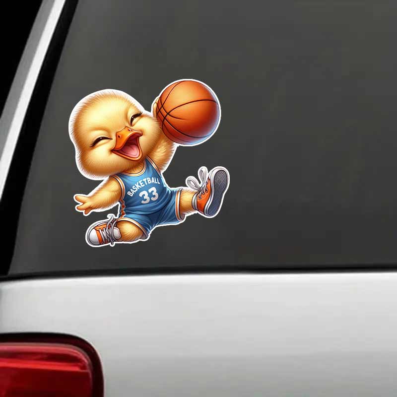 Car Sticker Animal Playing Basketball Waterproof Vinyl Decals Auto Body Window Bumper Decor Motorcycle Helmet Stickers TM217