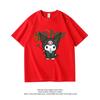 Sanliou Joint Childrens Tshirt Pure Cotton Cartoon Printed Parentchild Outfit New Fashionable Short Sleeved Shirt