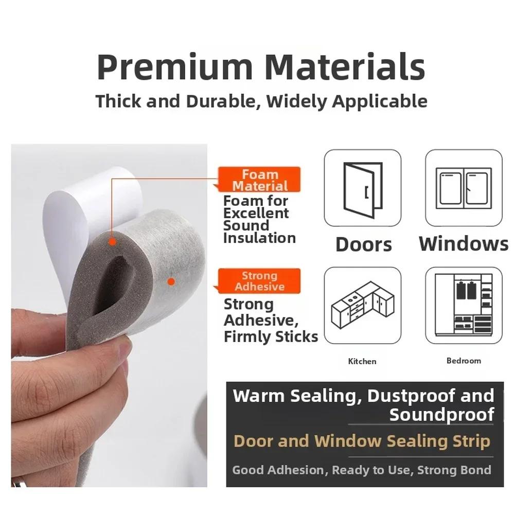 

Grey Foam Weather Stripping Seal Strip 10mm for Doors and For WINDOWS Soundproofing Wind Dust Resistant Material China Mainland