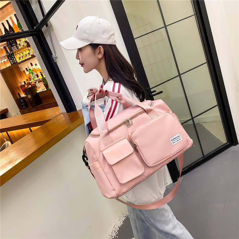 2024 Trendy Sports Gym Bag with Wet/Dry Separation, for Men & Women - Oxford Cloth, Handheld/Shoulder, Ideal for Travel & Swimming