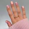 Chic Pink French Style Manicure Nail Tip Stickers: Removable & Wearable