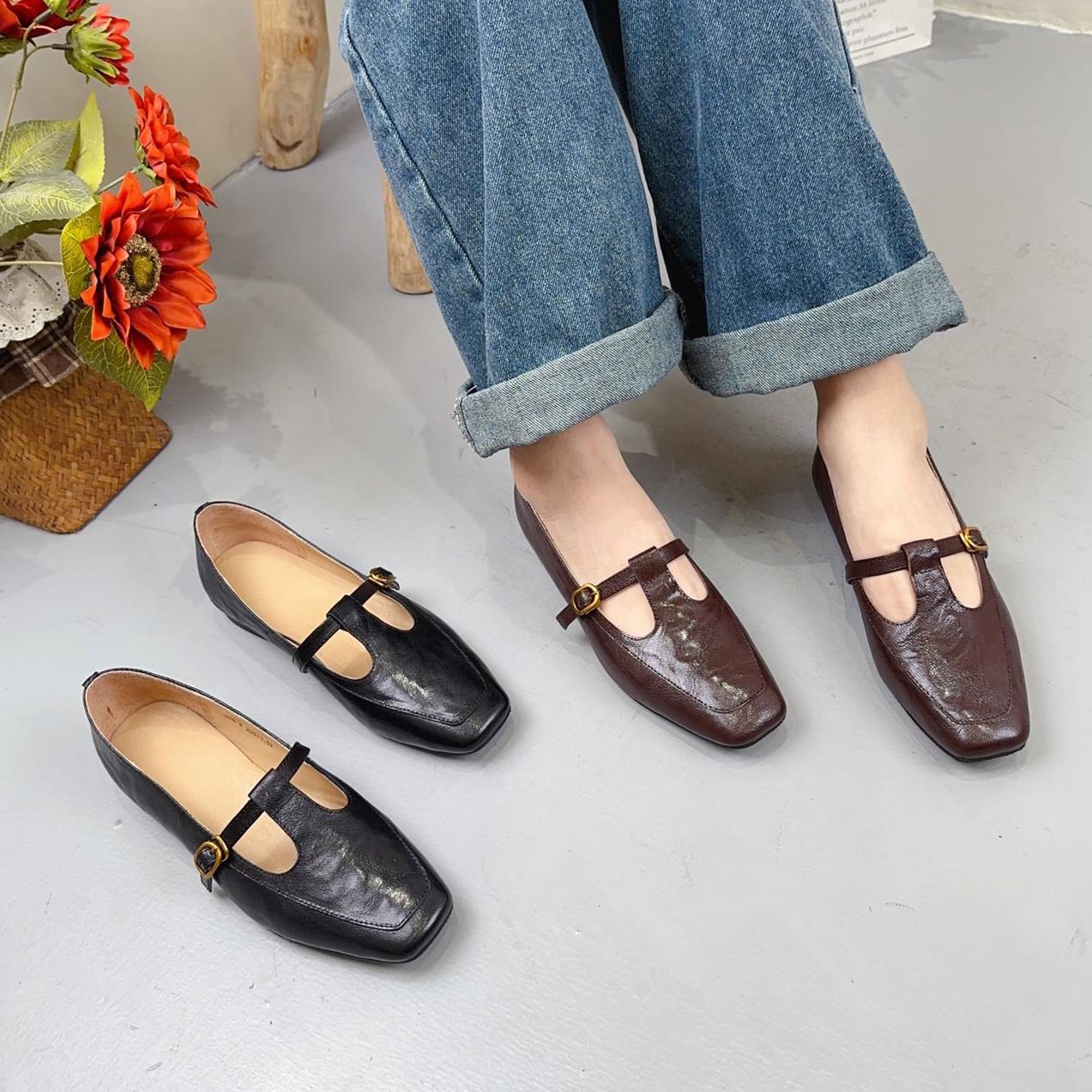 Модные туфли Мэри Джейн из коровьей кожи — фото 4