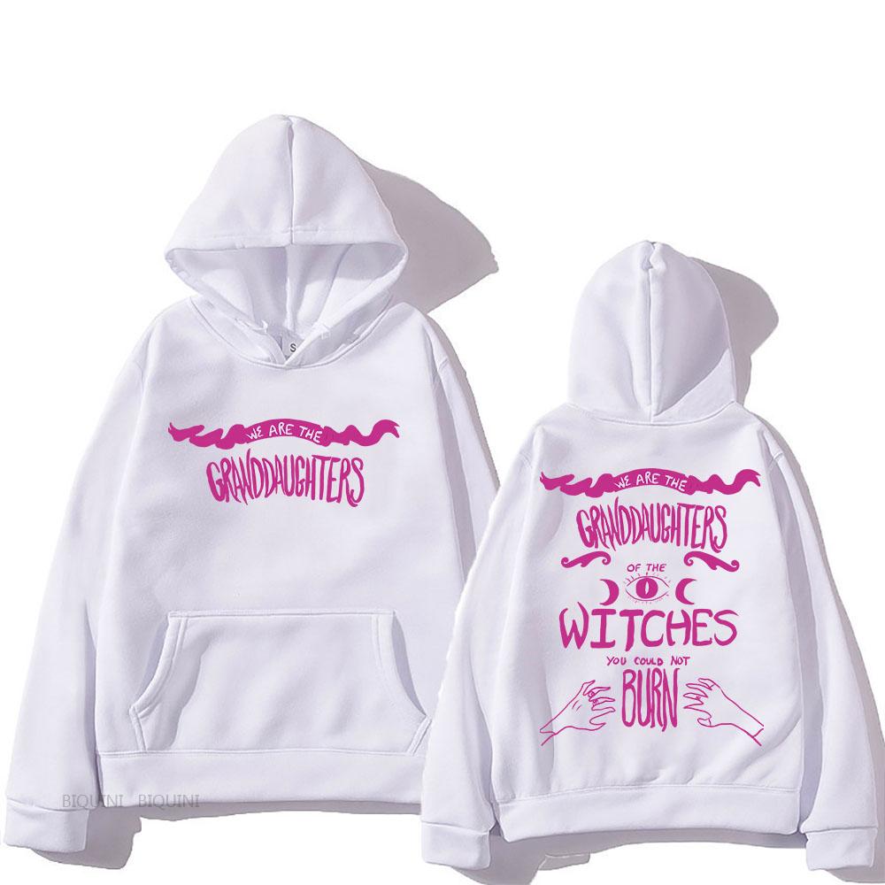 They Didn't Burn Witches Retro Hooded Long-sleeved Harajuku Vintage Sweatshirt With Pocket Clothing Sudaderas Soft Hoody