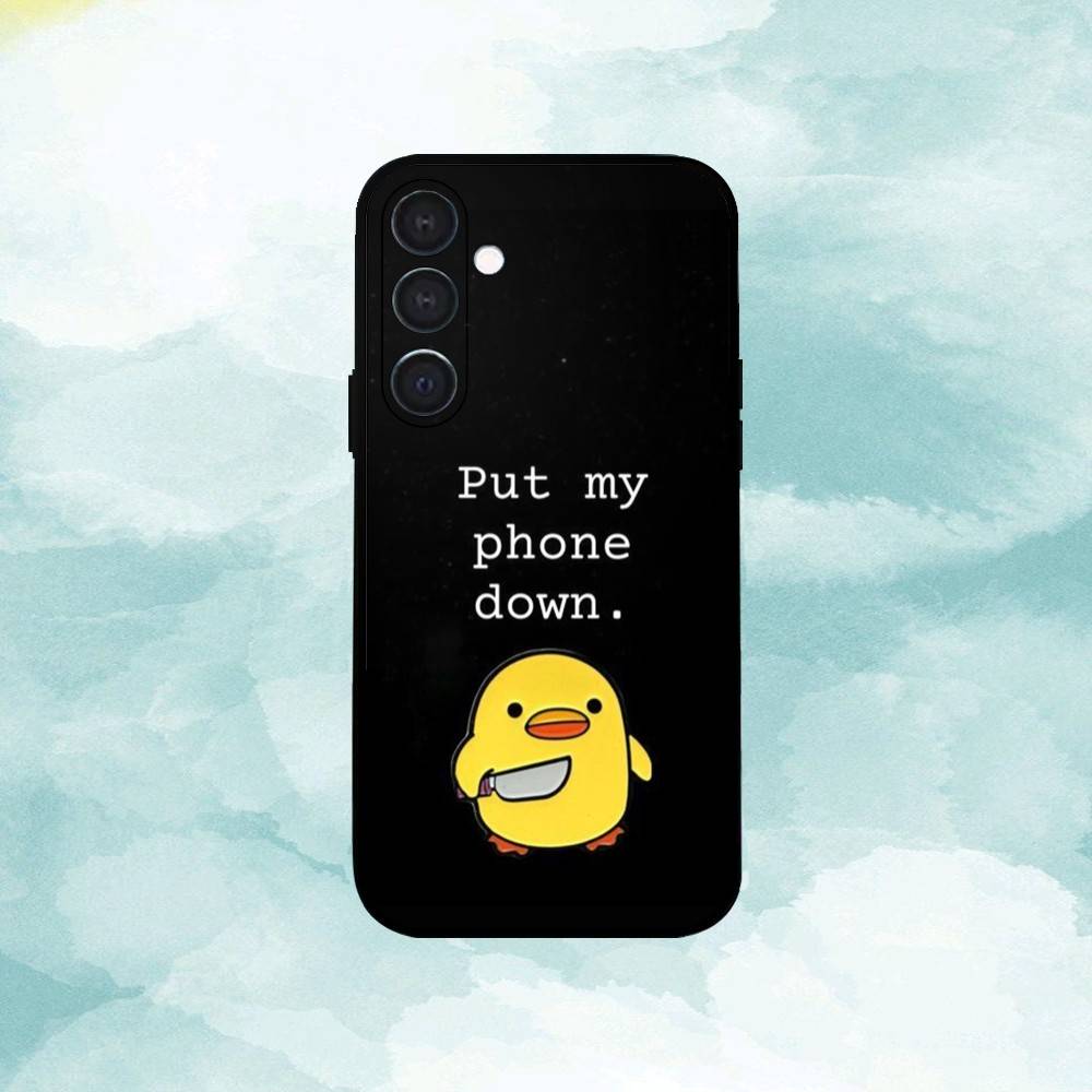 1PC Dont Touch My Phone Phone Case For Samsung A73,72,71,53,52,51,22,91,80, Soft Black Cover