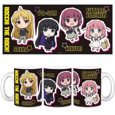 Anime "Bocchi the Rock!" Mug Hoshika/PA-san/Kikuri/Futari & Jimi Hendrix"