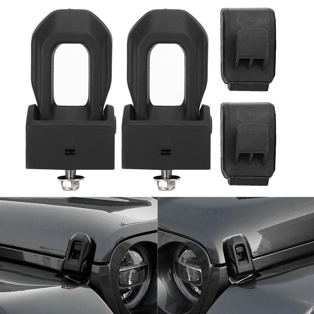 Car Hood Lock Catch Bracket Latches Buckle Fit for Jeep Wrangler JK JL 2007 2018