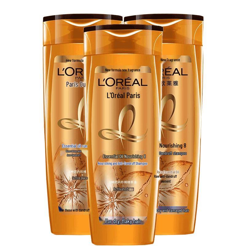 L'Oréal Essential Oil Anti-Dandruff Shampoo Set (3x400ml)