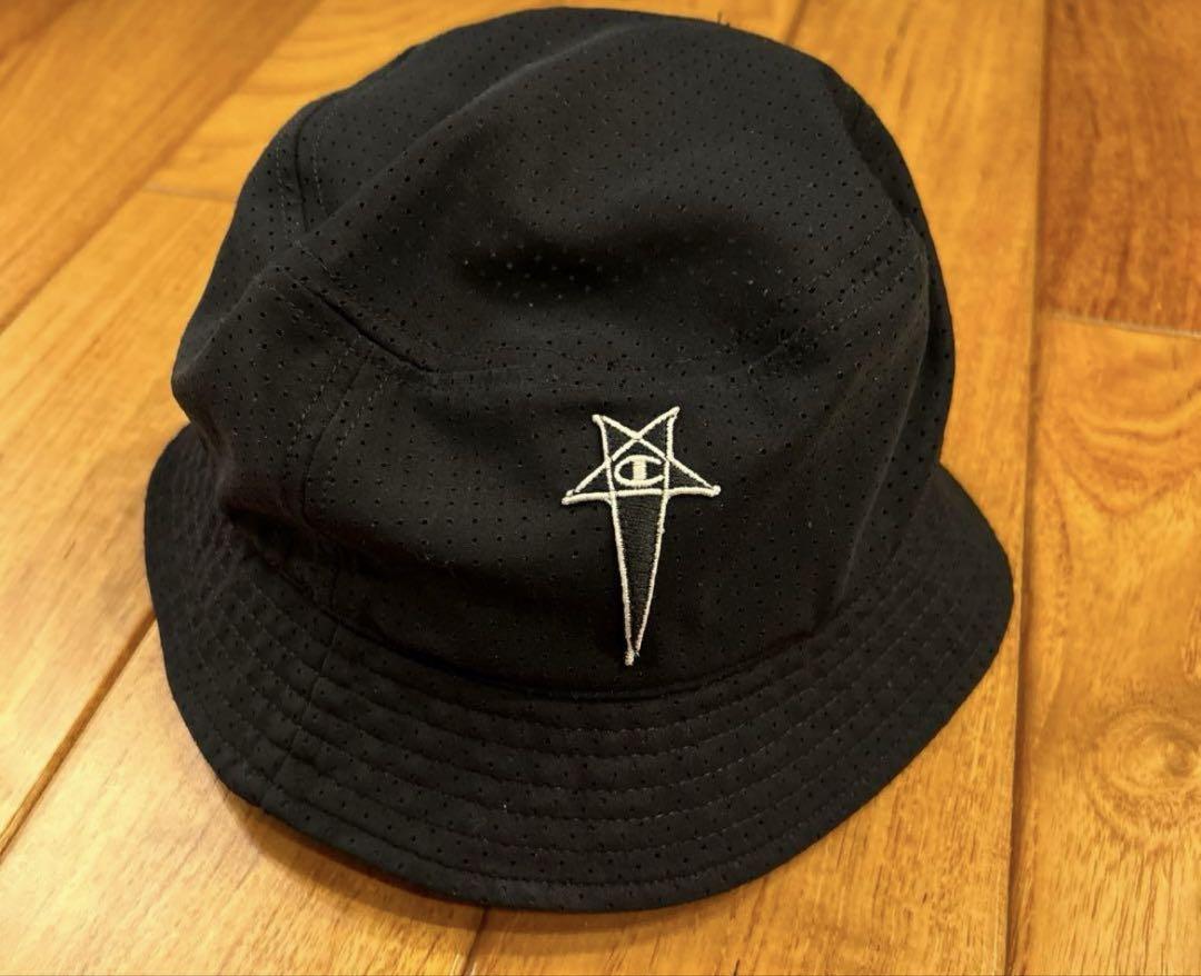 

[USED] Champion Bucket Hat Black M-L Rick Owens