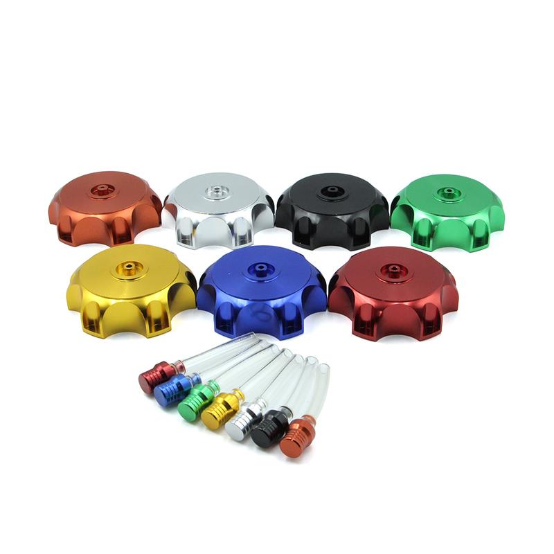Motorcycle 50mm CNC Aluminum Racing Gas Fuel Tank Cap With Vent Cap For SSR110 SSR125 TTR90 KLX110 TaoTao Kayo ATV Pit Dirt Bike