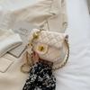 New bag women's 2025 high-end autumn and winter retro versatile women's chain single shoulder crossbody small square bag