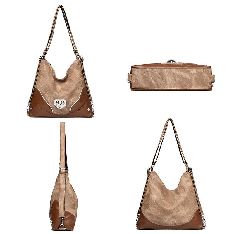 Torba wielofunkcyjna torba na ramię retro torba na ramię dojazdowa torba typu bucket crossbody plecak jesienno-zimowy moda damska