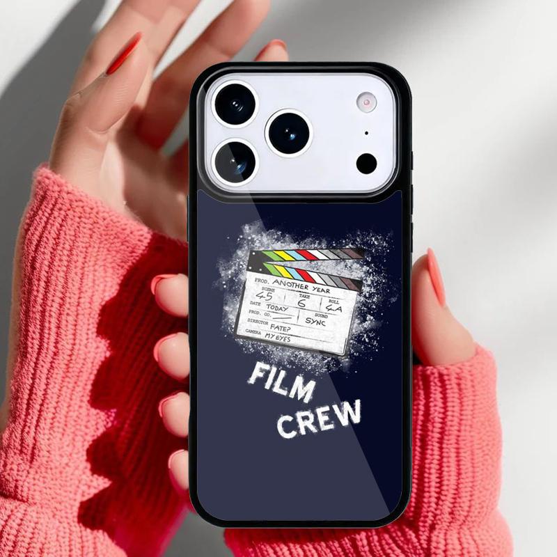 Film Movie Clapper Board Phone Case for iPhone 17 16 15 14 13 Pro Max Back Cover for 12 11 Pro Coque
