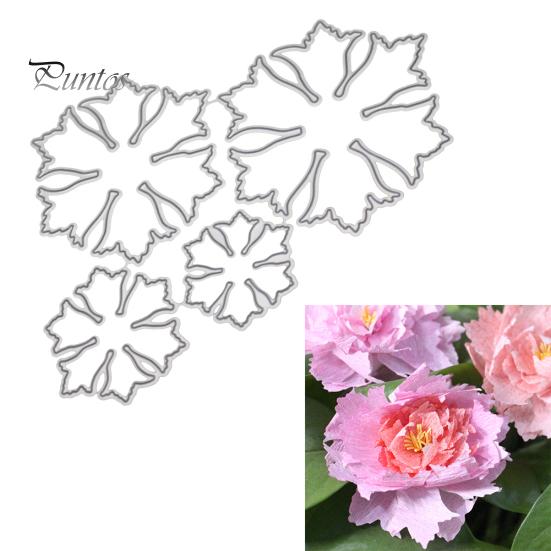 

3D эффект цветок металлический трафарет DIY скрапбукинг тиснение бумажные карты трафарет серебряный