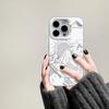 Sun Gold Cartoon Frosted Phone Case for Apple 17 Pro Max/16 Pro/Silver 15/14 Plus