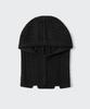 Musinsa Standard Lambswool Cable Knit Balaclava [Black]