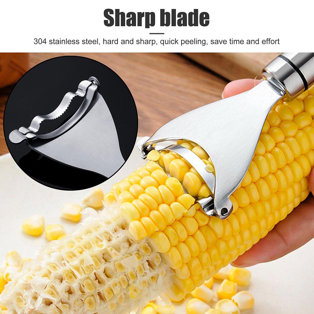 

Get Clean and Complete Corn Kernels Set of 3 High Quality Stainless Steel Corn Peeler Cob Stripper Cutter Remover China Mainland