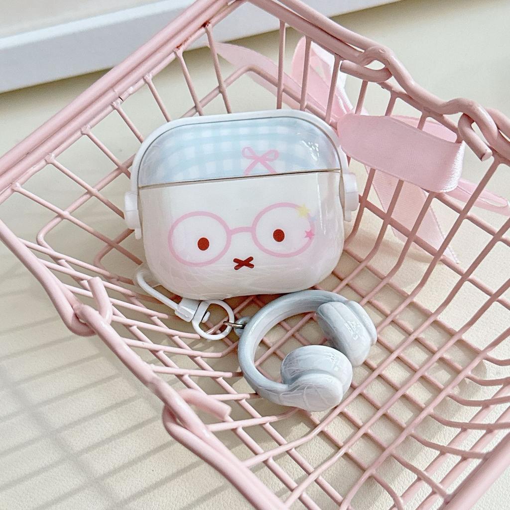 Creative Japanese and Korean rabbit suitable for airpodspro1/1 protective case pro1 wireless bluetooth 1/1 generation earphone case chain