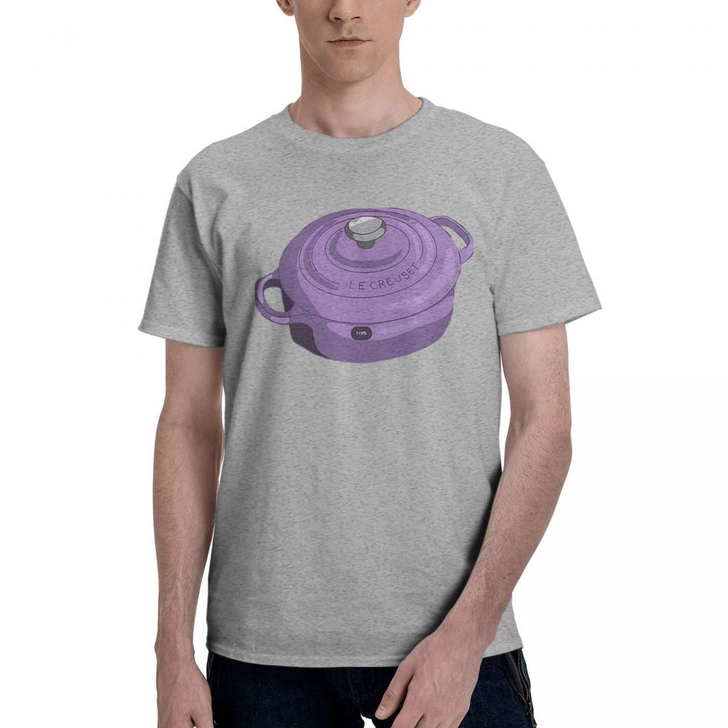 Le Creuset Bräter Aufkleber 100% Baumwolle Lässig Atmungsaktiv Bequem Oberteile Kurzarm T-Shirt Herren Geschenke