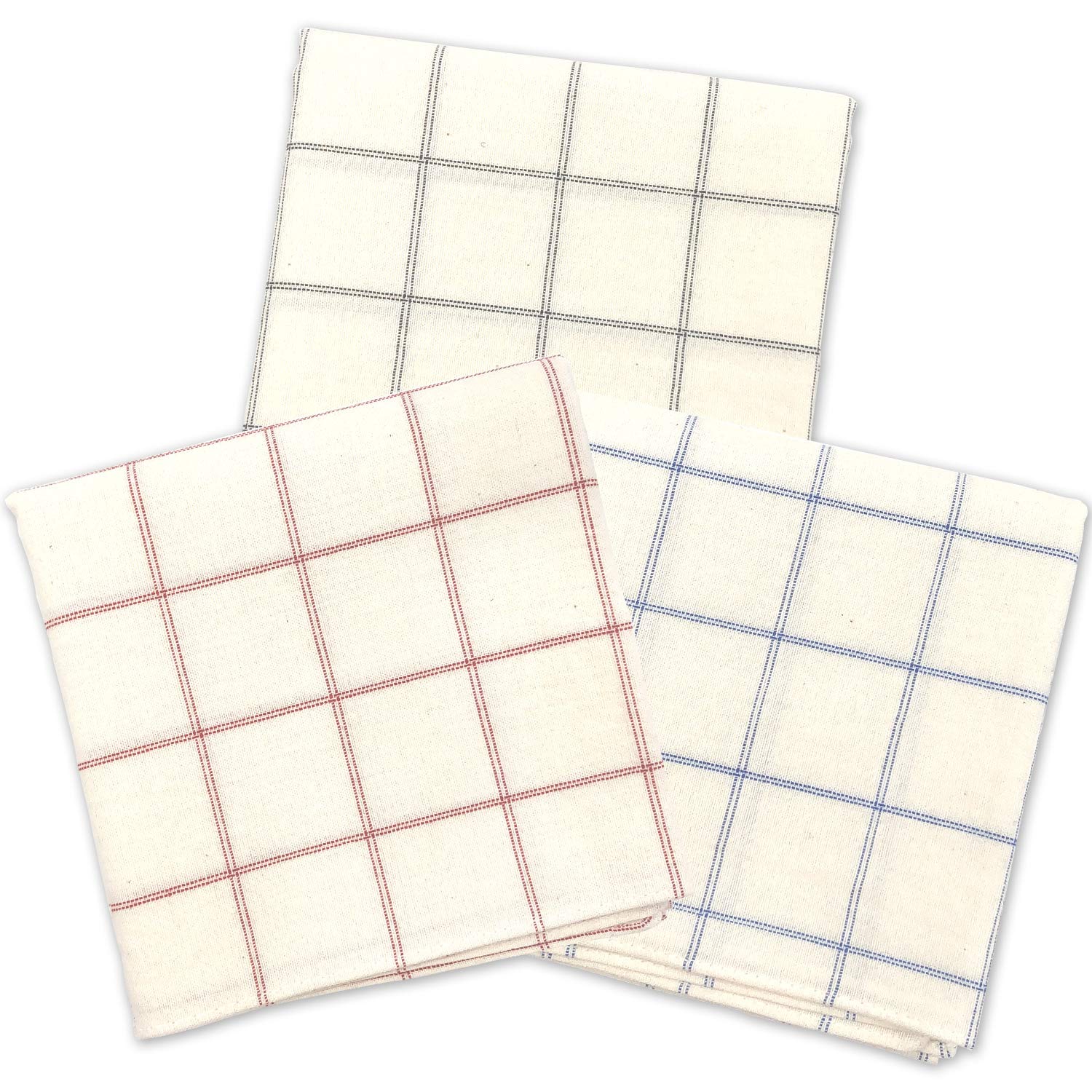 

B-PLAID Клетчатые носовые платки, Набор из 3 штук, Сделано в Японии, Примерно 48 x 48 см, Большой размер, 100% хлопок, Клетчатый узор, Кухонные полотенца,