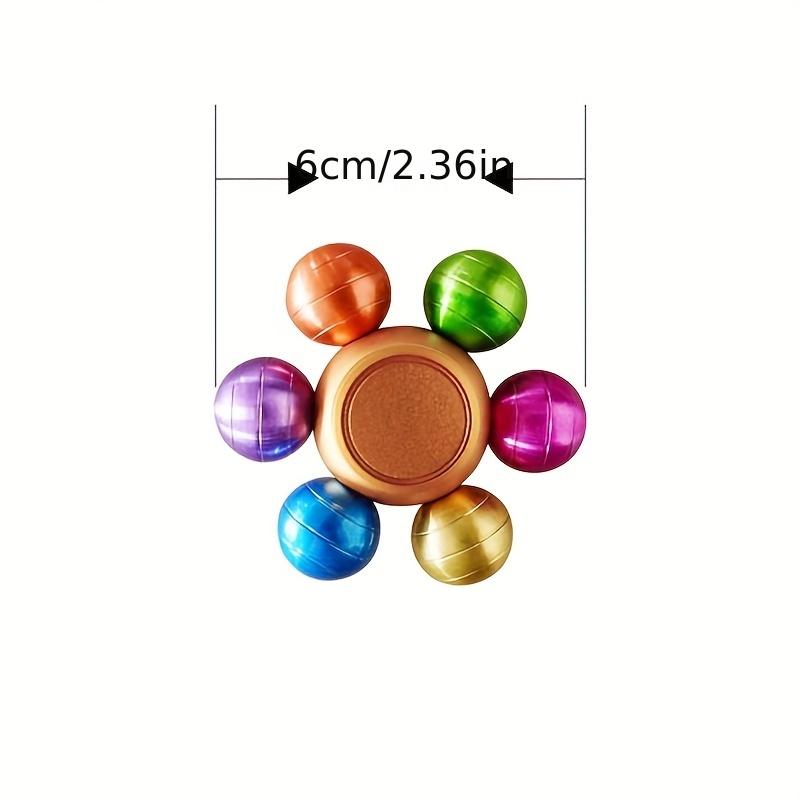 Bunter Metall Fidget Spinner 2er Set Stressabbau Desktop Kreisel Spielzeug für Kinder Erwachsene Fingerspitzen Kreisel