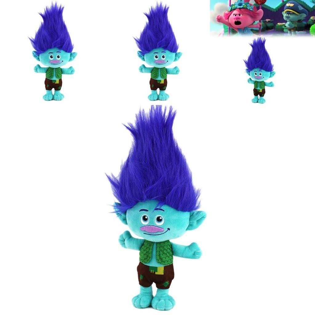 Brinquedo de Pelúcia Trolls Band Together Adorável Personagem de Desenho Animado 30cm de Altura Menino de Cabelo Azul e Menina de Cabelo Rosa Perfeito para Crianças de 7 a 14 Anos