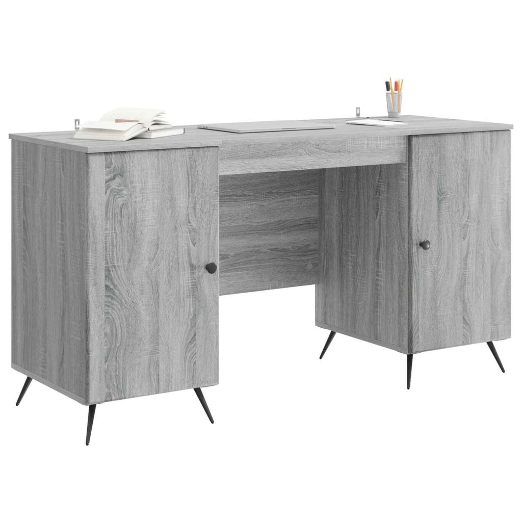 Desk Grey Sonoma 142.5 x 50 x 75 cm Particleboard
