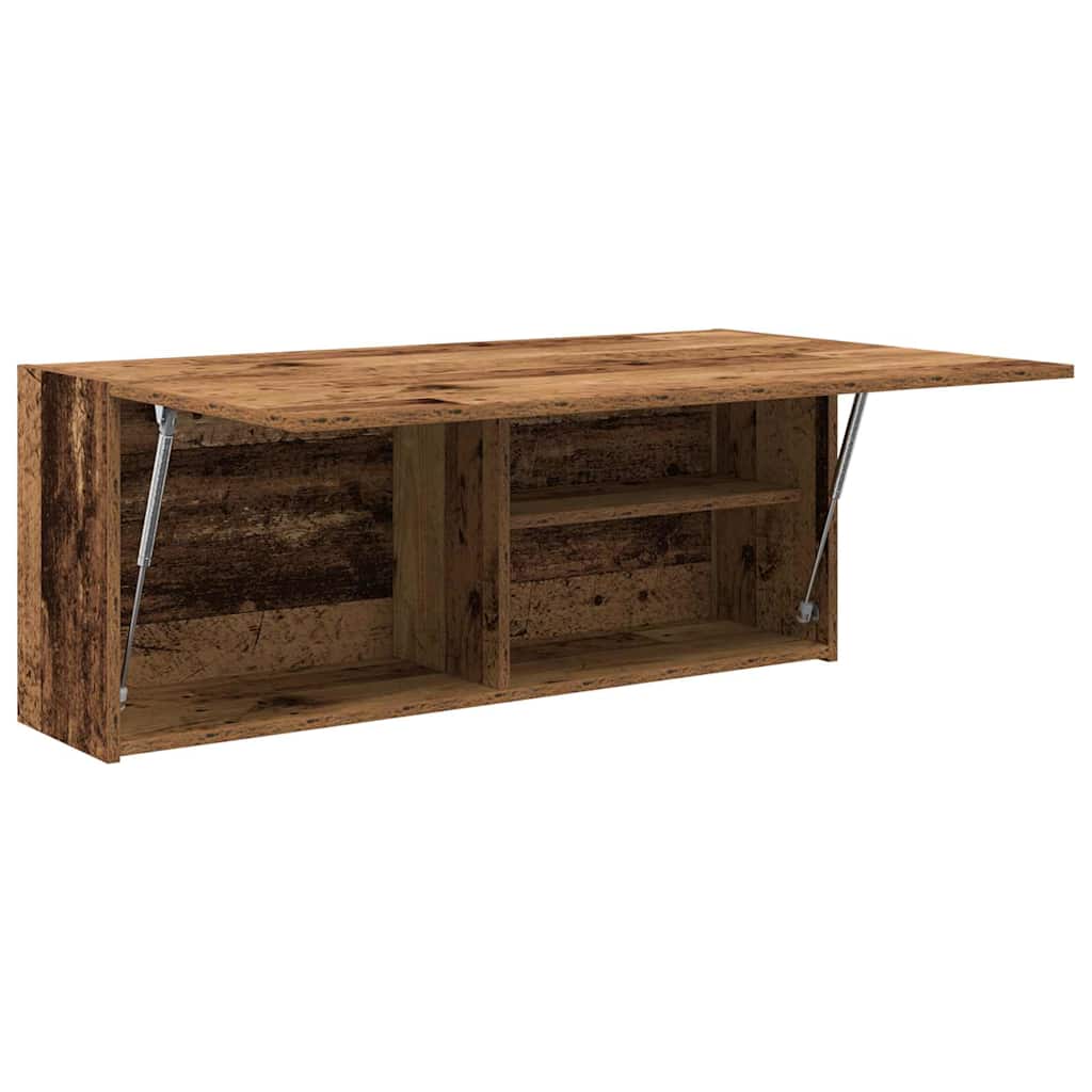 Bathroom Wall Cabinet Reclaimed Wood Look 100x25x40 cm Engineered Wood