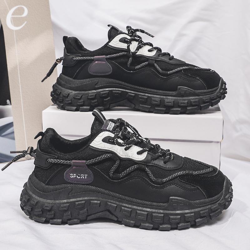 Popular Korean version of dad shoes outdoor casual sports shoes men's fashion trendy shoes men's shoes platform mesh running shoes