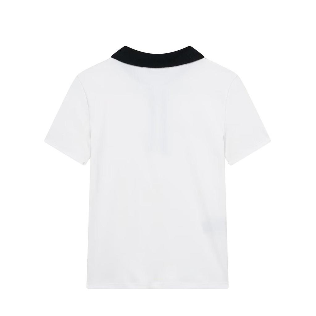TAOP&ZA Spring/Summer Women's Polo Collar Short Sleeve Knit T-Shirt