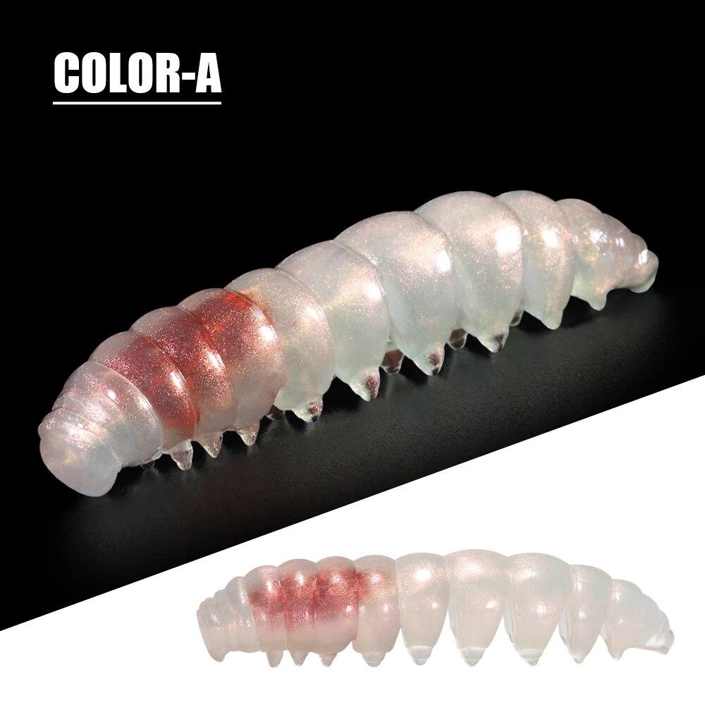 

Спинполер Poor Worm TPR, плавающая мягкая пластиковая приманка, бионическая гусеница, сегментированная приманка для плавания, рыболовная приманка для форели, окуня Ned Wacky S-2in (11pcs)