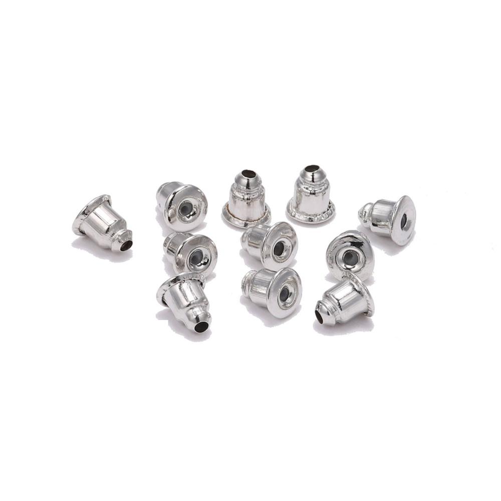 200 Stück 5 x 6 mm Kappen, Ohrstecker, Stopper, Schriftrollen, Ohrstecker, Muttern, Erkenntnisse, DIY, blockierte Ohrringe, Stopper, Ohrzubehör