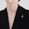 Zarte Emaillierte Avocado Broschen Anstecknadeln Für Damen Kleidung Mantel Bankett Accessoires Geschenke