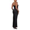 European and American Spring/Summer 2024 Embroidered Lace Sleeveless Solid Color Dress for Women
