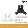 3 Way End Angle Bracket Connectors 4Pcs Oxidation Resistant Surface Fit Aluminium Extrusion Profile CNC Machine Enclosure Builds