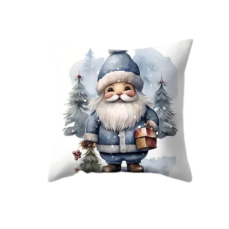 Ny Jultomte Älg Snögubbe Julgran Kuddfodral Hemdekoration Soffa Sängbord Tupplurskudde