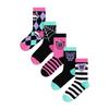 Girls Skulls Calf-Length Socks (Pack of 5)