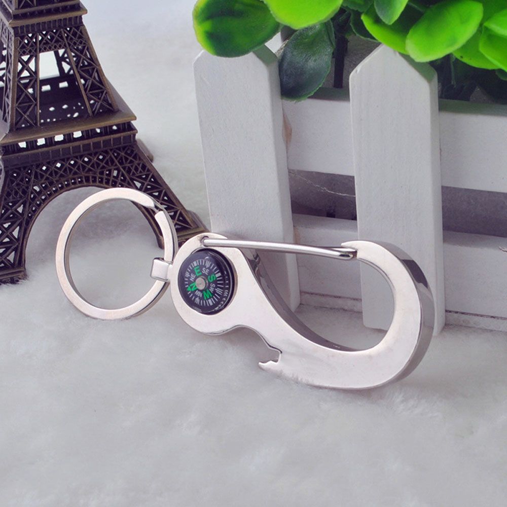 Cute 1PC Car-styling Interior Accessories Tool Compass Keyfob Key Rings Car Keychain Opener