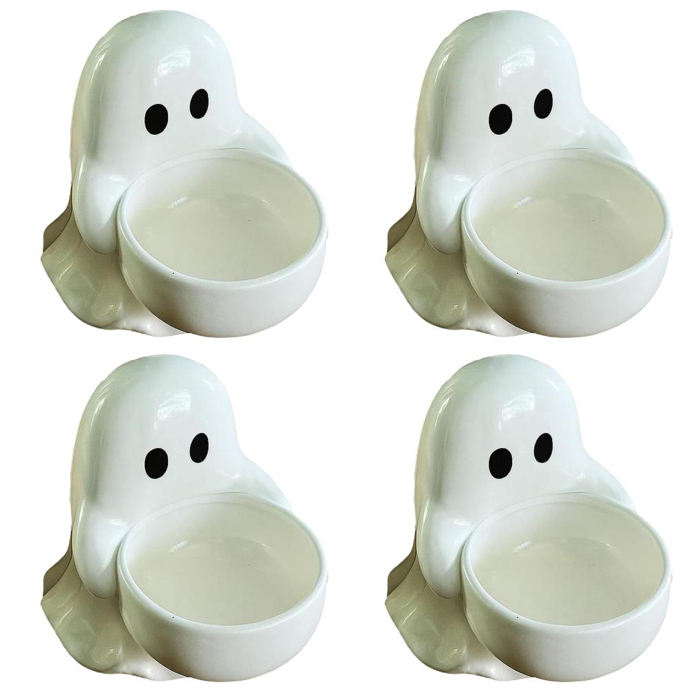 2026 Halloween Ghost Candle Holder Multi-Purpose Aromatherapy Candlestick Gothic Wear Resist Halloween Party Tabletop Ornament