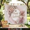Party Backdrop Birthday Floral Pink Photo Booth Background Front Door Decor