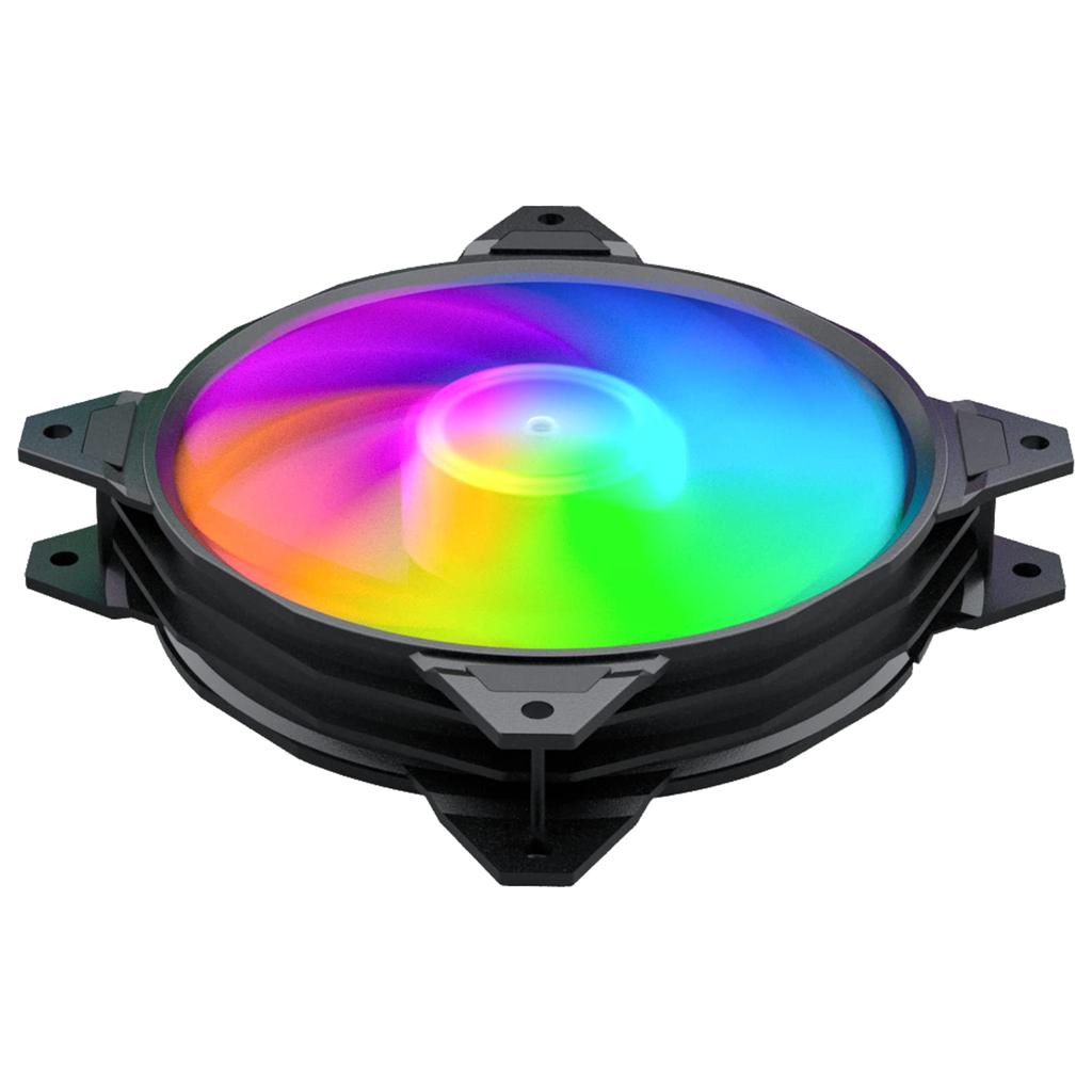 Novonest PC Case Fan 120mm Quiet ARGB Fan High Performance LED Fan 6PIN Connector Remote Control with Fan Hub Cooling Fan 5V 3PIN Motherboard Sync